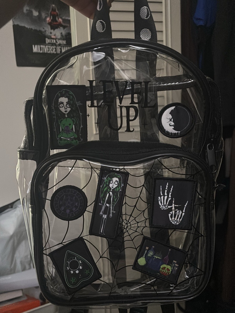 Level Up mini clear back pack